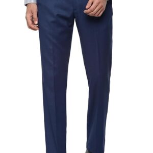 Men Slim Fit Textured Formal Trouser