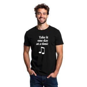 Classic Men's Graphic Printed T-Shirt Comfortable Polyester Fabric, Round Neck Design, and Bold Front Prints with Half Sleeves